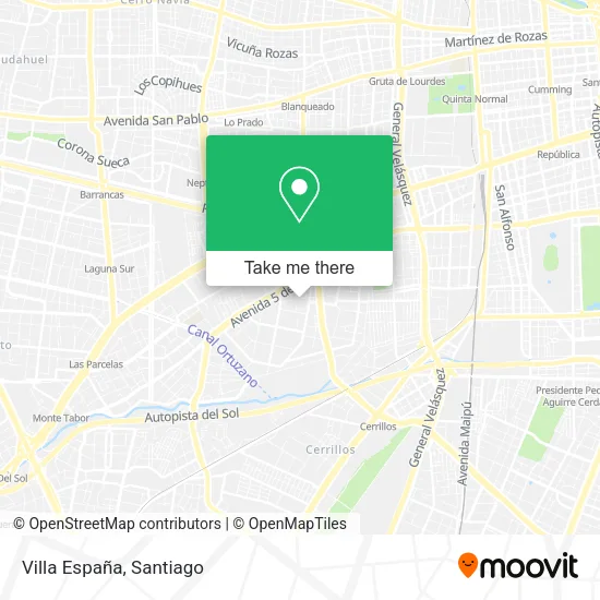 Villa España map
