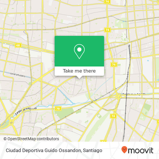 Ciudad Deportiva Guido Ossandon map