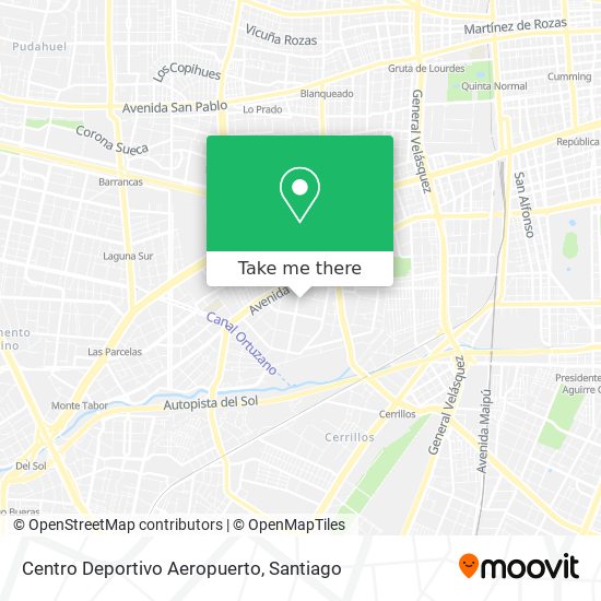 Mapa de Centro Deportivo Aeropuerto