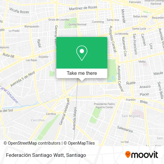 Federación Santiago Watt map