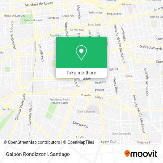 Galpón Rondizzoni map