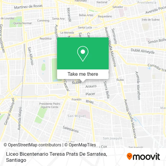 Liceo Bicentenario Teresa Prats De Sarratea map