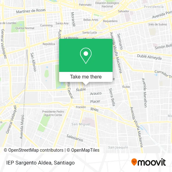 IEP Sargento Aldea map
