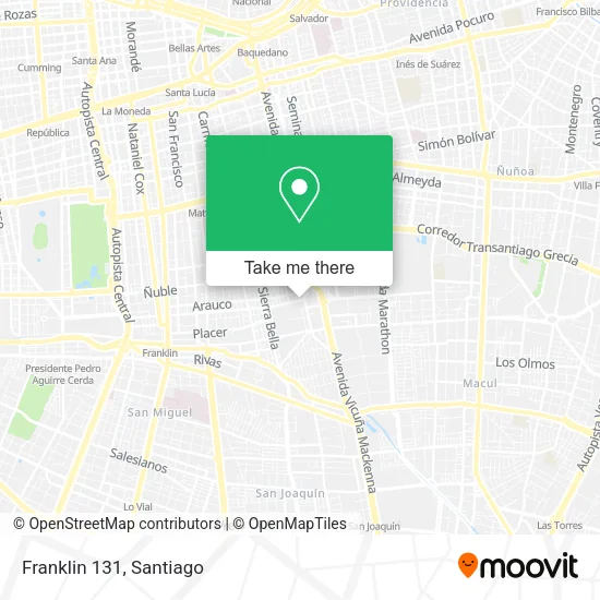 Franklin 131 map
