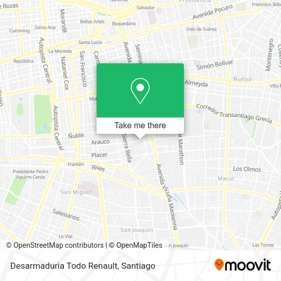 Desarmaduria Todo Renault map
