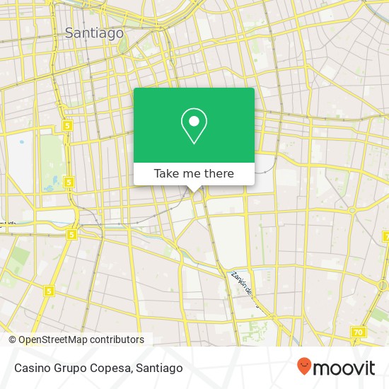 Casino Grupo Copesa map