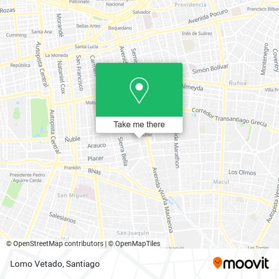 Lomo Vetado map