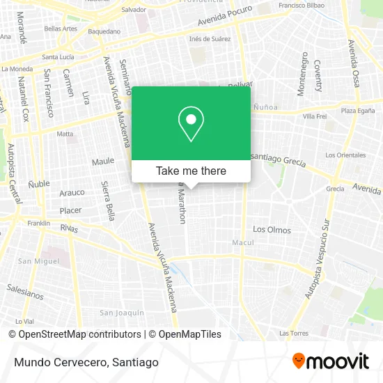 Mundo Cervecero map