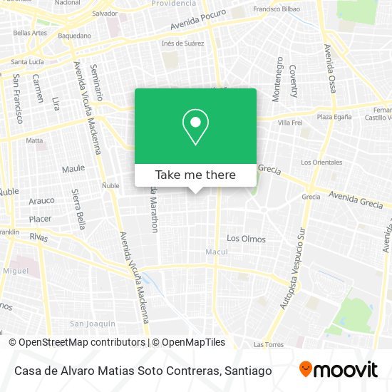 Mapa de Casa de Alvaro Matias Soto Contreras