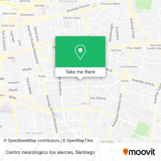Centro neurologico los alerces map