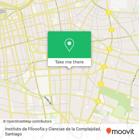 Instituto de Filosofía y Ciencias de la Complejidad map