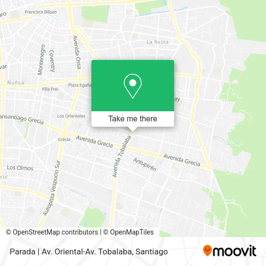 Parada | Av. Oriental-Av. Tobalaba map