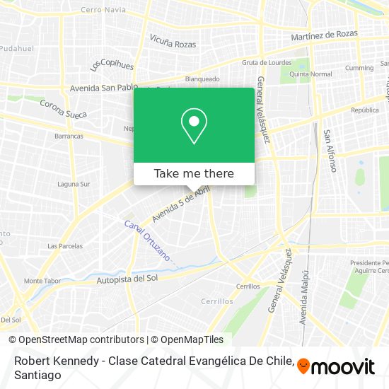 Robert Kennedy - Clase Catedral Evangélica De Chile map