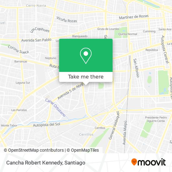 Cancha Robert Kennedy map