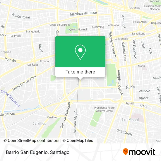 Barrio San Eugenio map