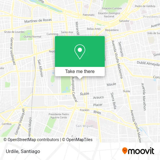 Urdile map