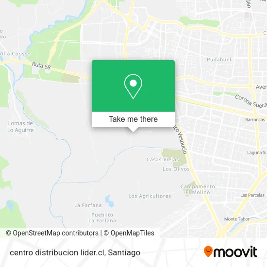 centro distribucion lider.cl map