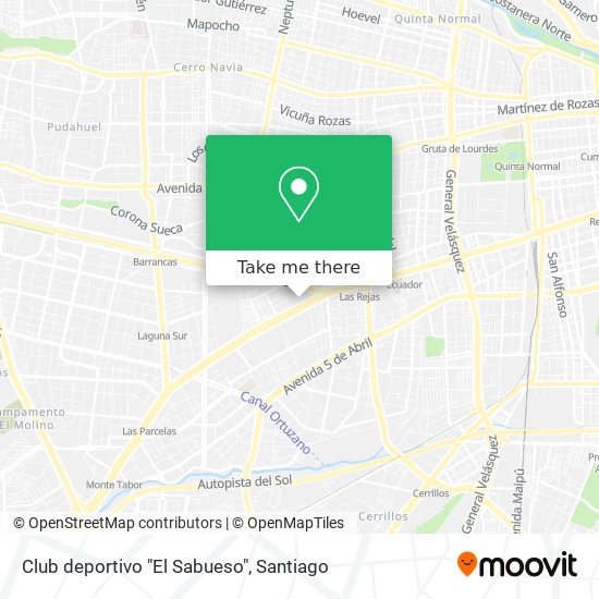 Mapa de Club deportivo "El Sabueso"