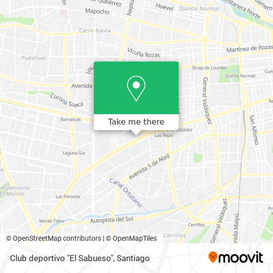 Club deportivo "El Sabueso" map