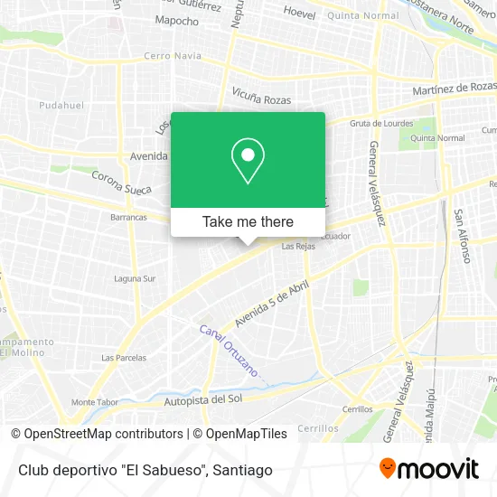 Club deportivo "El Sabueso" map