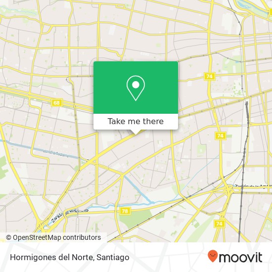 Hormigones del Norte map