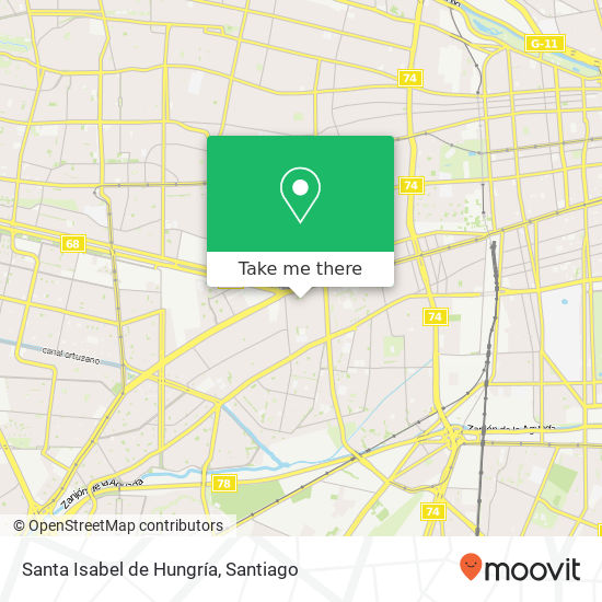 Santa Isabel de Hungría map