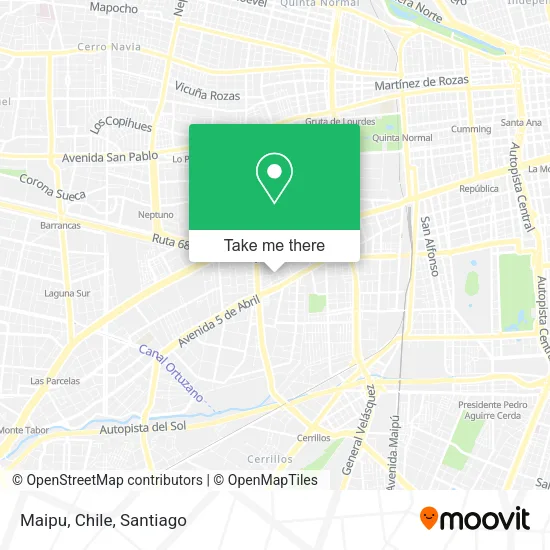 Maipu, Chile map
