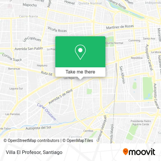 Villa El Profesor map