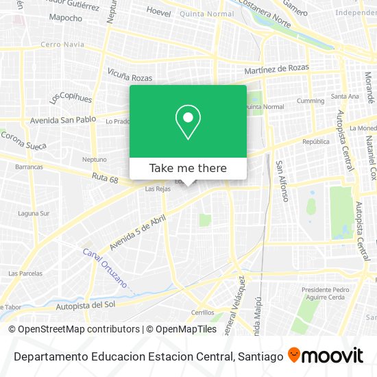 Departamento Educacion  Estacion Central map