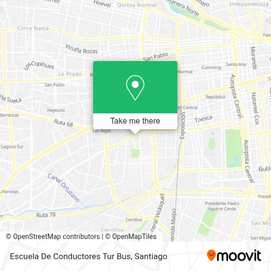 Escuela De Conductores Tur Bus map