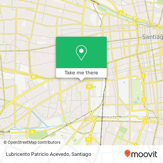 Lubricento Patricio Acevedo map