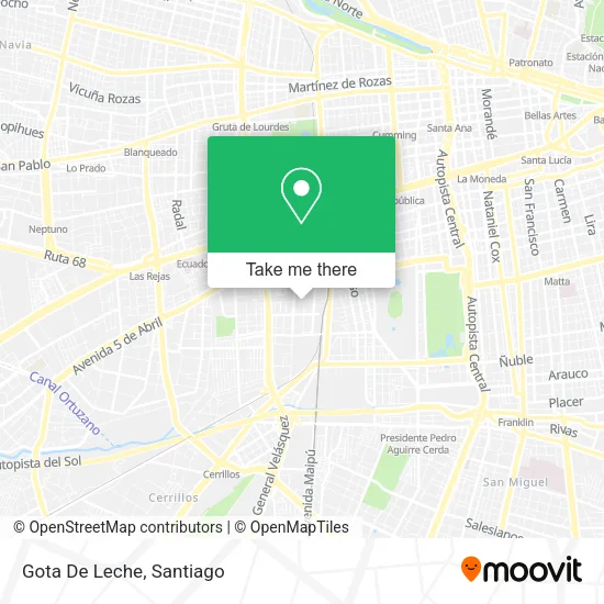Gota De Leche map