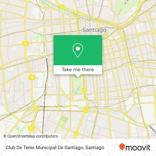 Club De Tenis Municipal De Santiago map