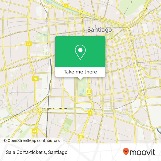 Sala Corta-ticket's map