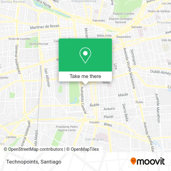 Technopoints map