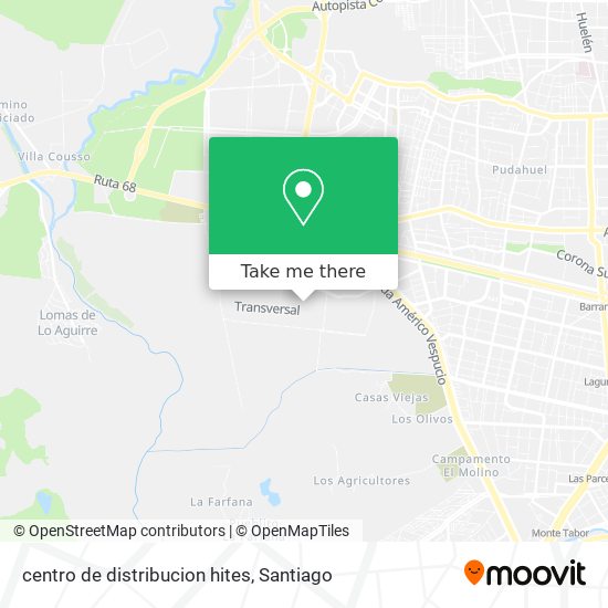 centro de distribucion hites map