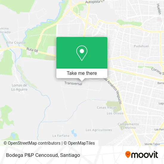 Bodega P&P Cencosud map