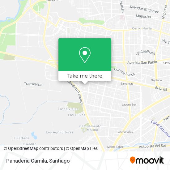 Panaderia Camila map