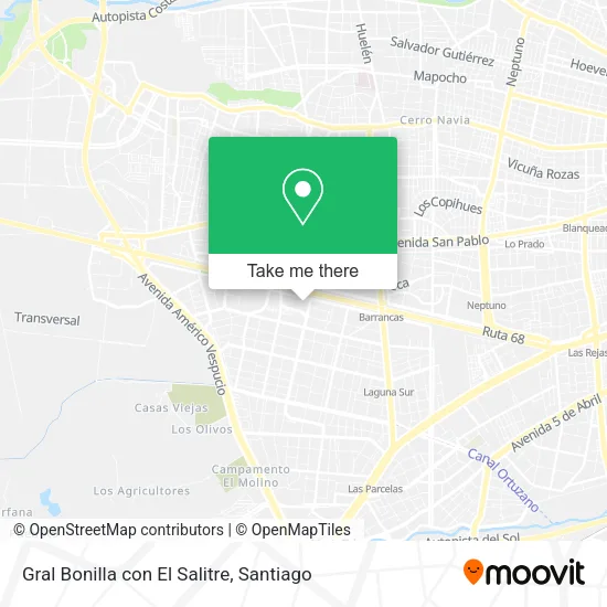 Gral Bonilla con El Salitre map