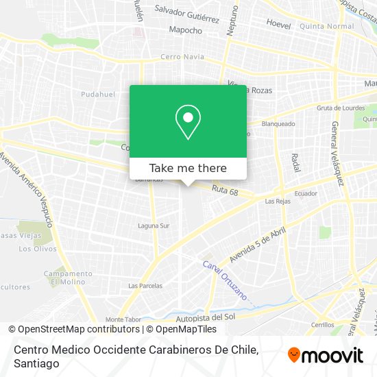 Centro Medico Occidente Carabineros De Chile map