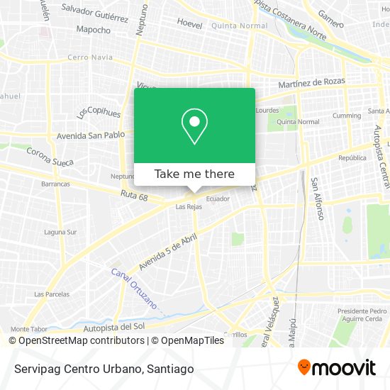 Servipag Centro Urbano map