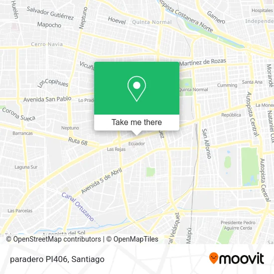 paradero PI406 map