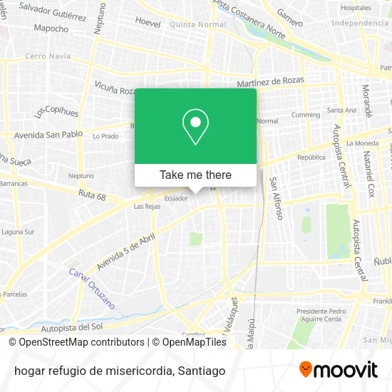 hogar refugio de misericordia map