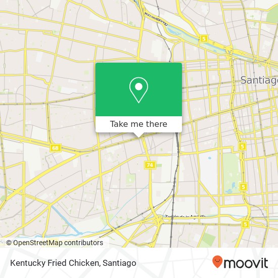 Kentucky Fried Chicken map