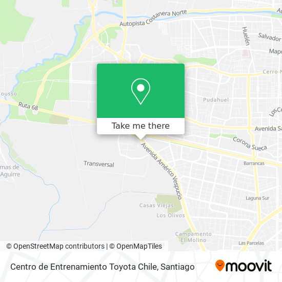 Centro de Entrenamiento Toyota Chile map