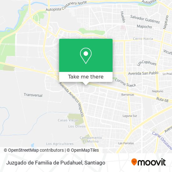 Juzgado de Familia de Pudahuel map