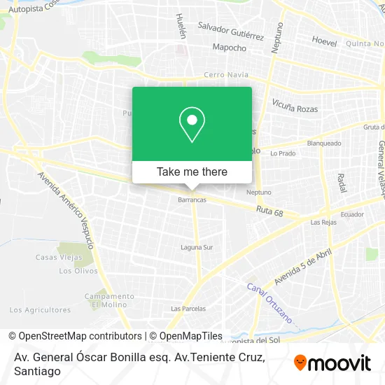Av. General Óscar Bonilla esq. Av.Teniente Cruz map