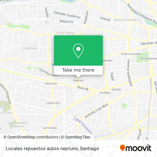 Locales repuestos autos neptuno map