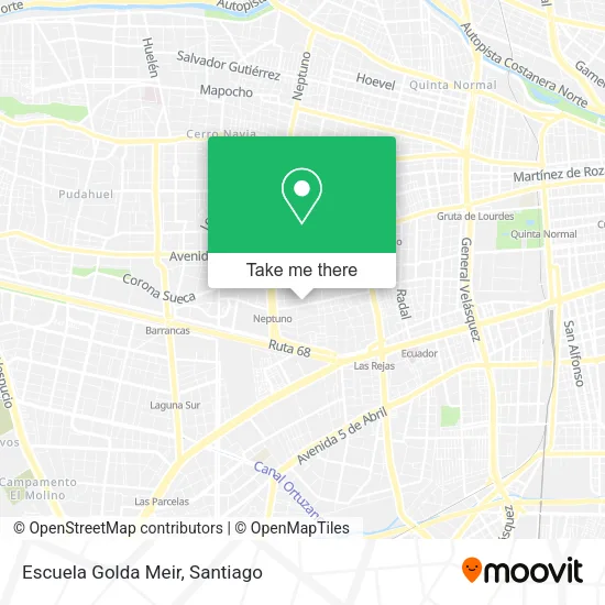 Escuela Golda Meir map