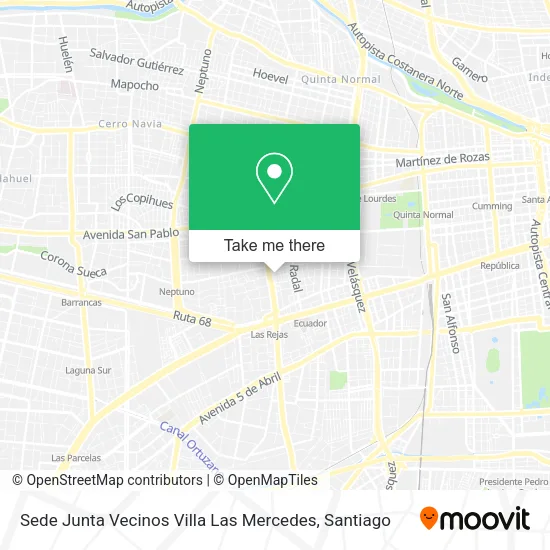 Sede Junta Vecinos Villa Las Mercedes map